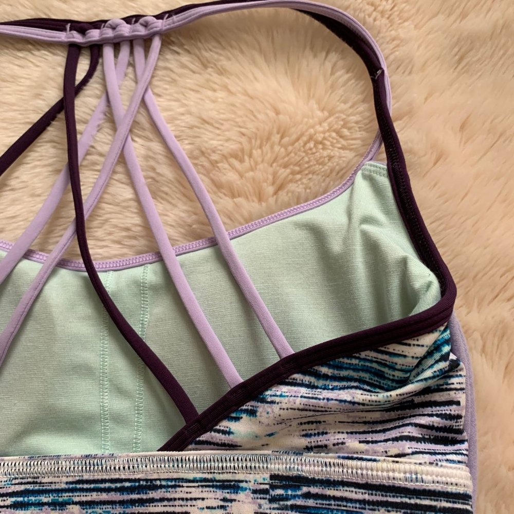 EUC Lululemon Lighten Up Tank Lilac Blurry Belle 4 - Picture 13 of 16